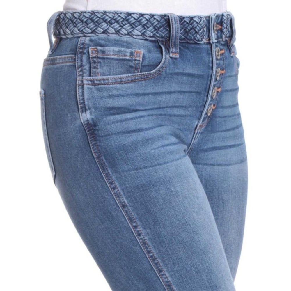 Miss Me Braided Waist High Rise Crop Boot